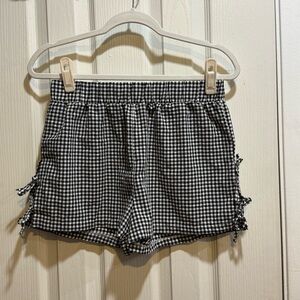 pacsun linen side tie shorts